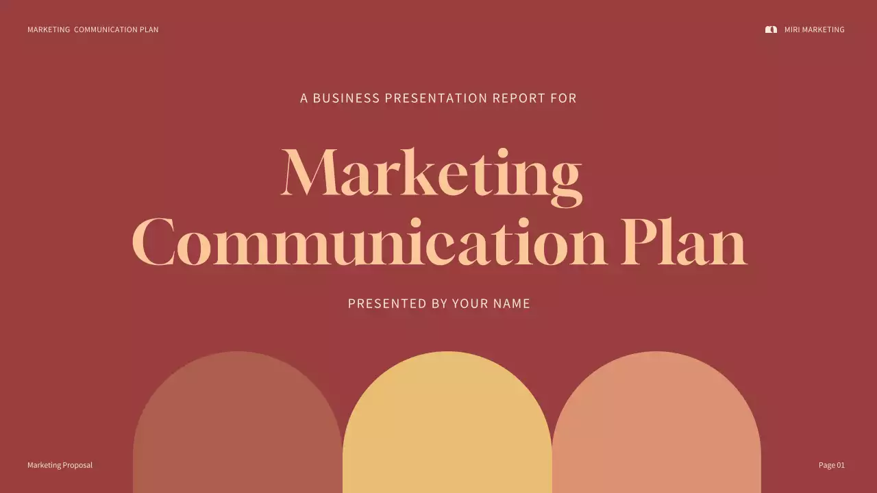 Red Modern Marketing Plan Presentation