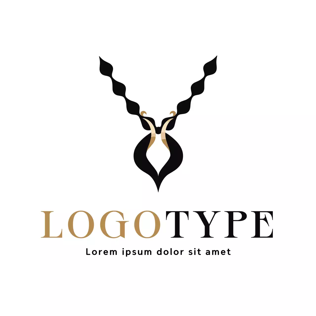 Black Modern Design Logo