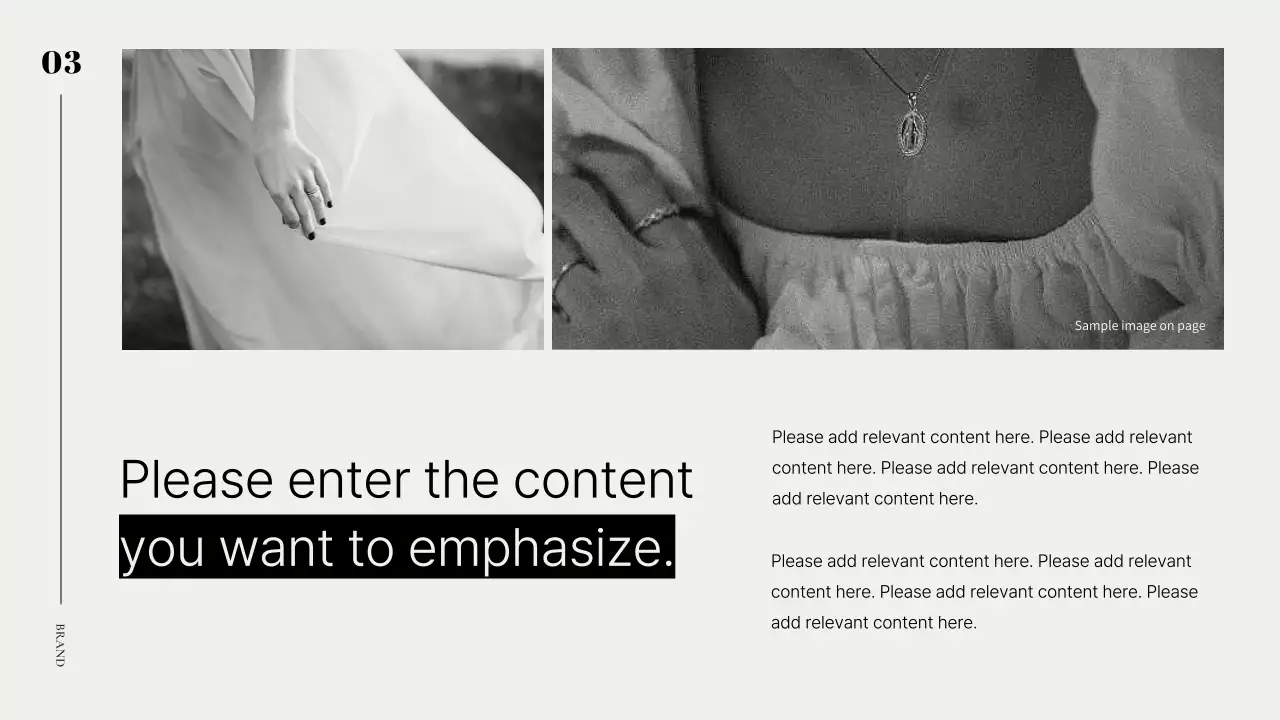 흑백의 모던한 브랜드 소개서