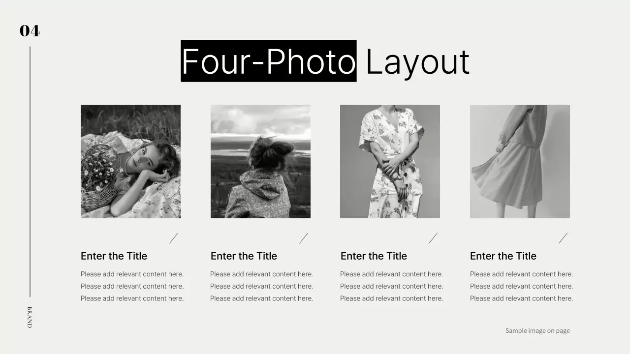 흑백의 모던한 브랜드 소개서