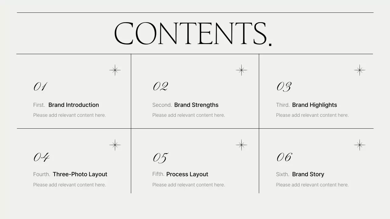 흑백의 모던한 브랜드 소개서