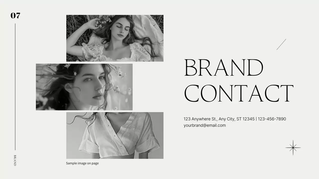 흑백의 모던한 브랜드 소개서