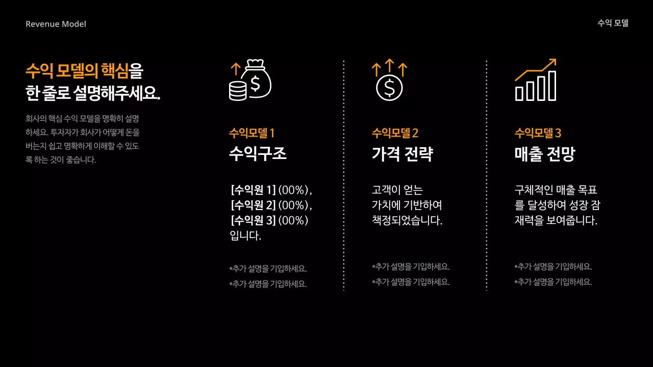 주황 모던 비즈니스 제안서 IR