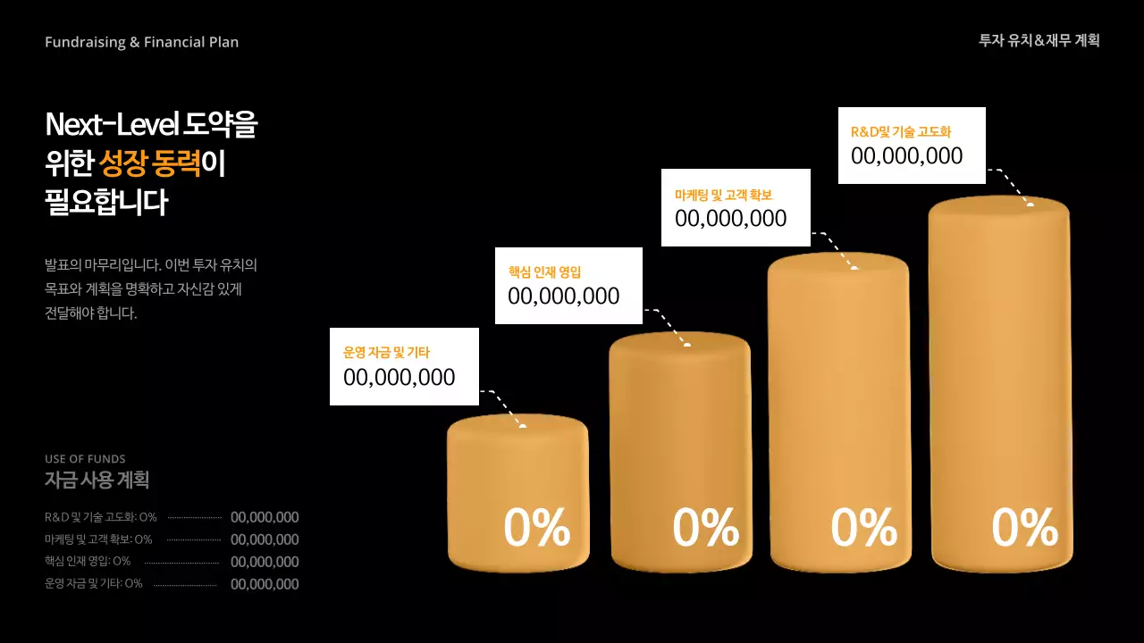 주황 모던 비즈니스 제안서 IR