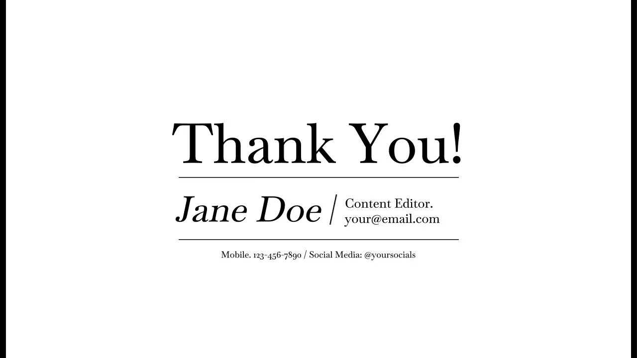 Black Minimal Performance Report Document Presentation