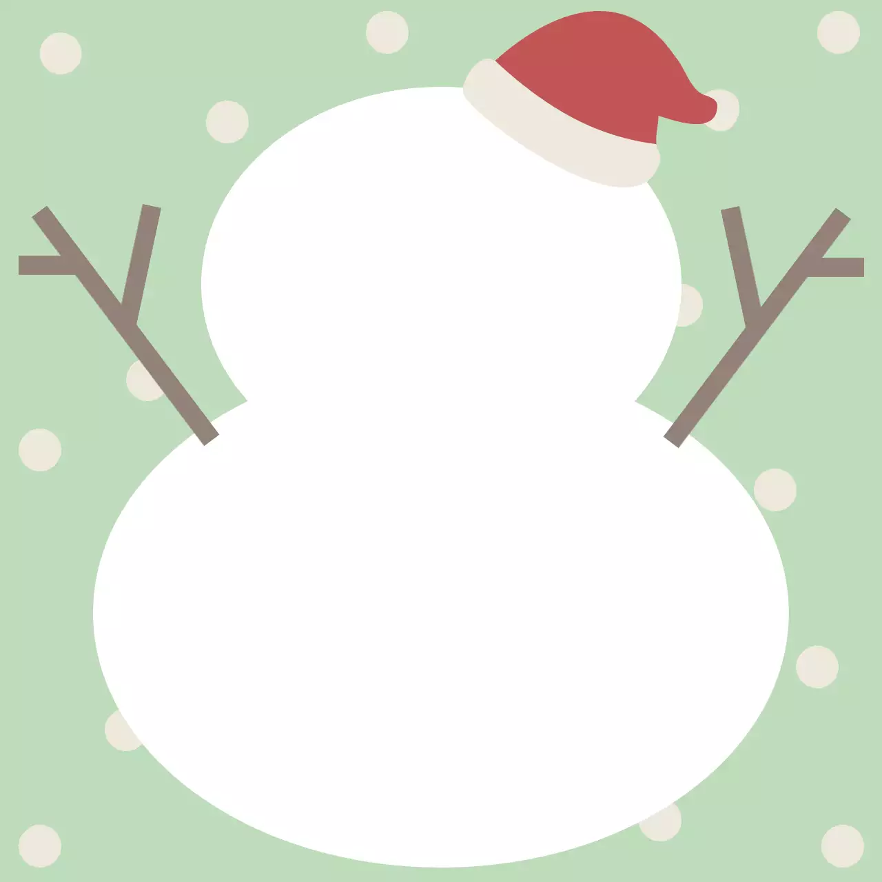 연두 아기자기한 겨울 눈사람