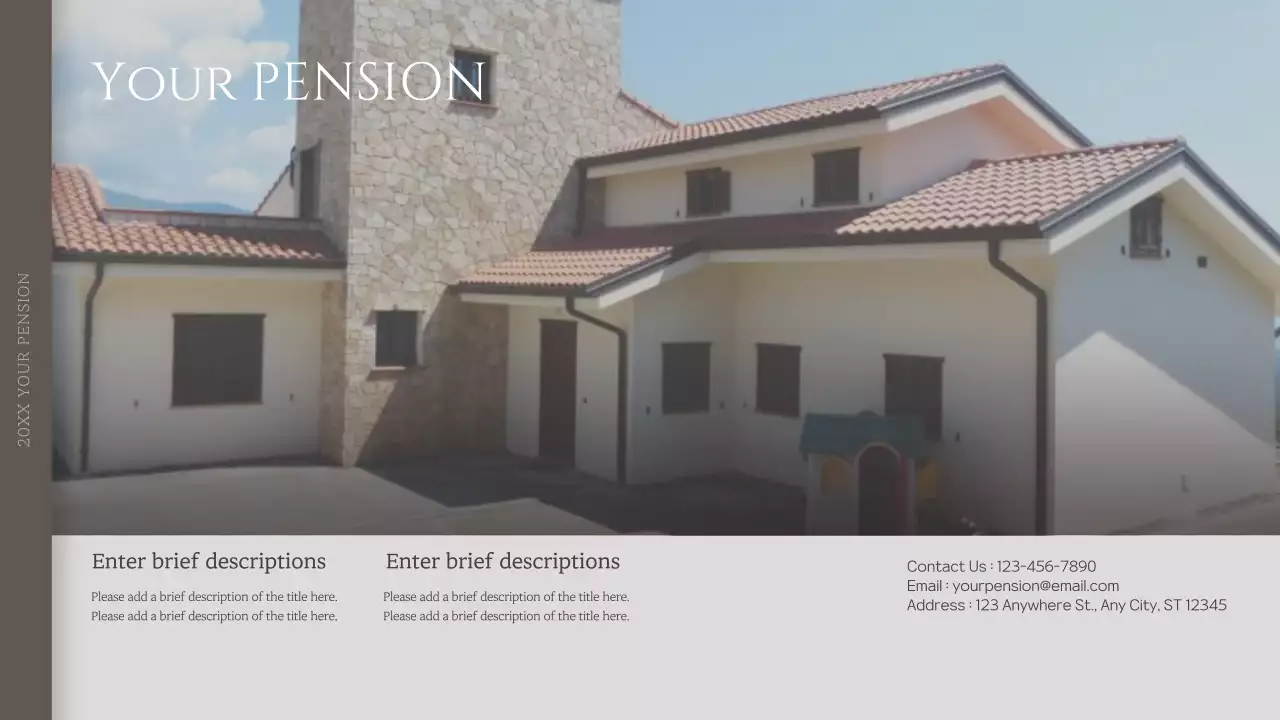 Beige Elegant Pension Guide Presentation