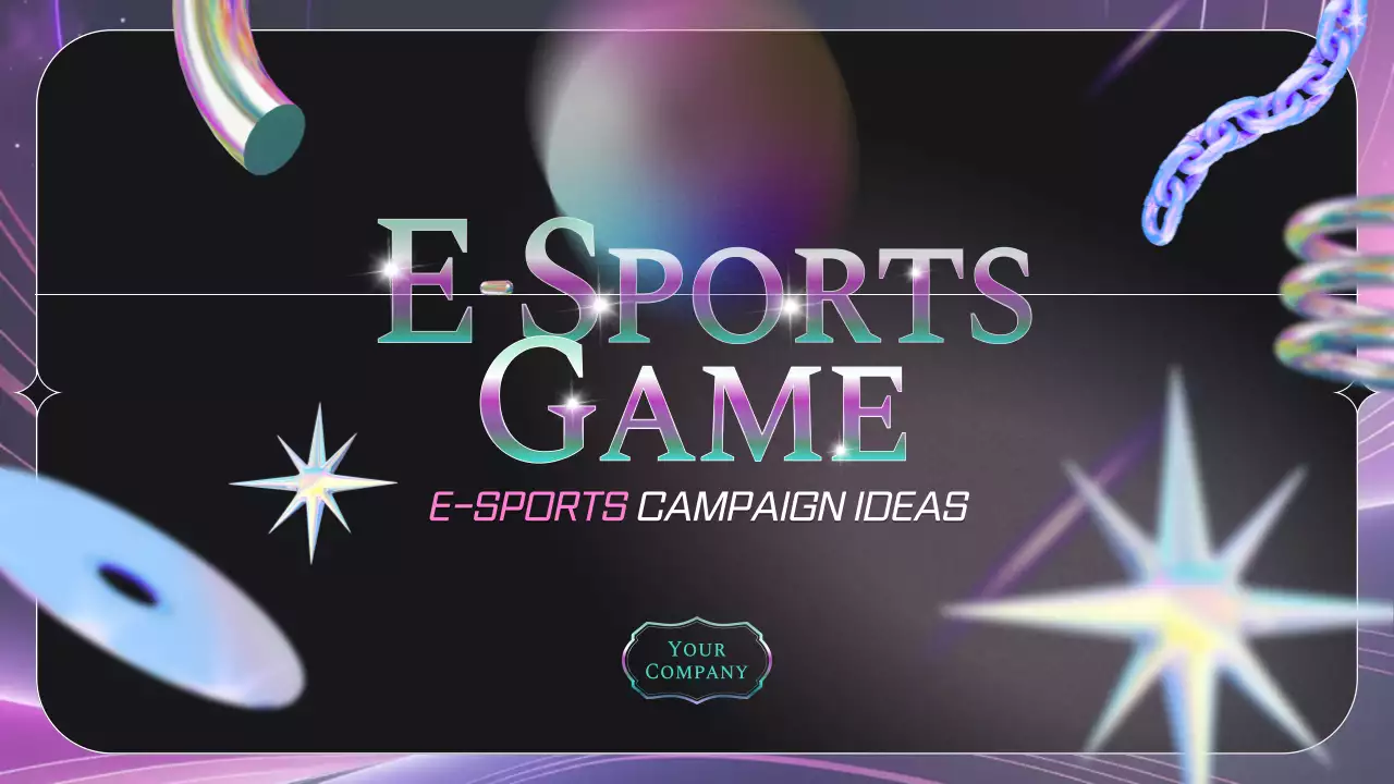 블랙사이버 E스포츠 프로모션 프리젠테이션