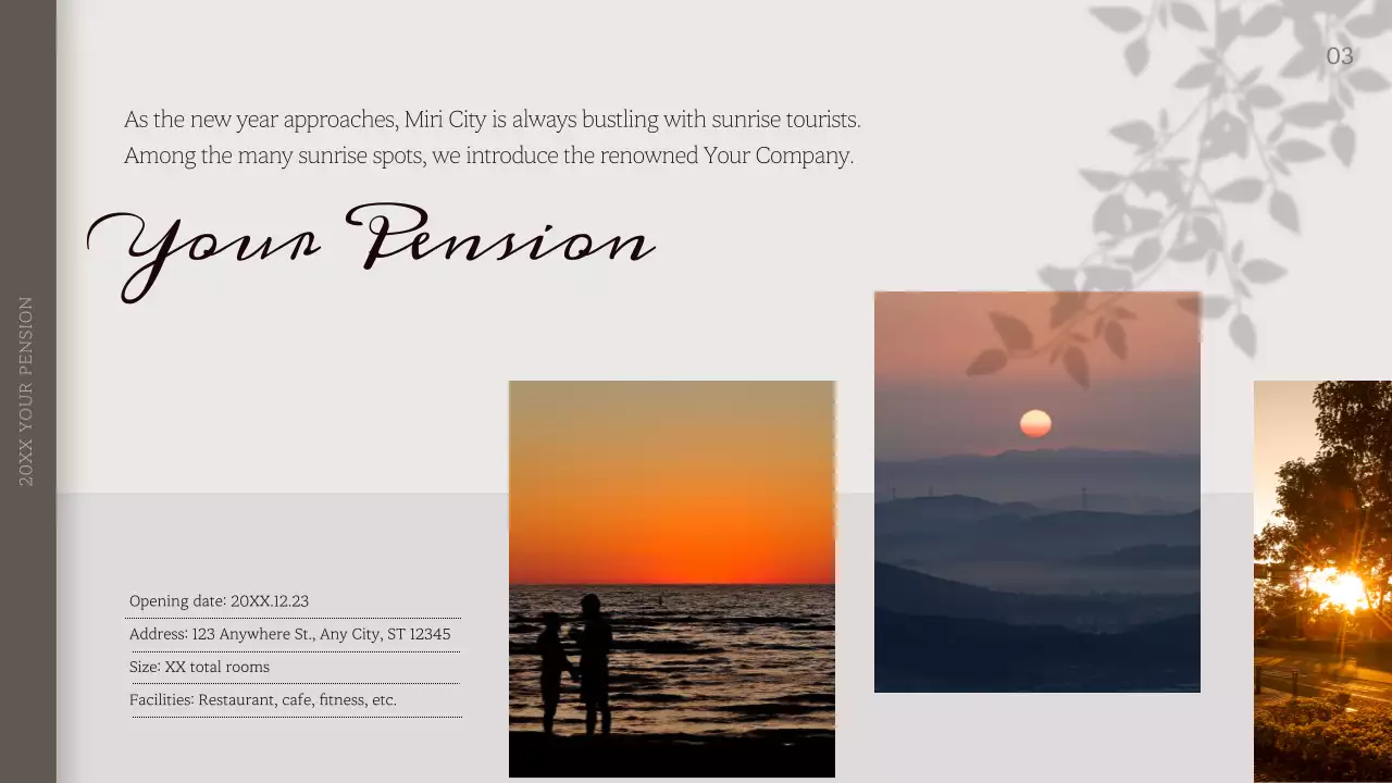 Beige Elegant Pension Guide Presentation