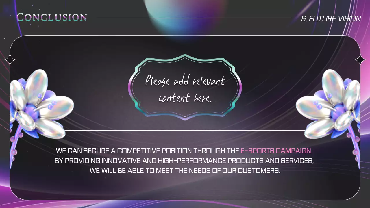 블랙사이버 E스포츠 프로모션 프리젠테이션