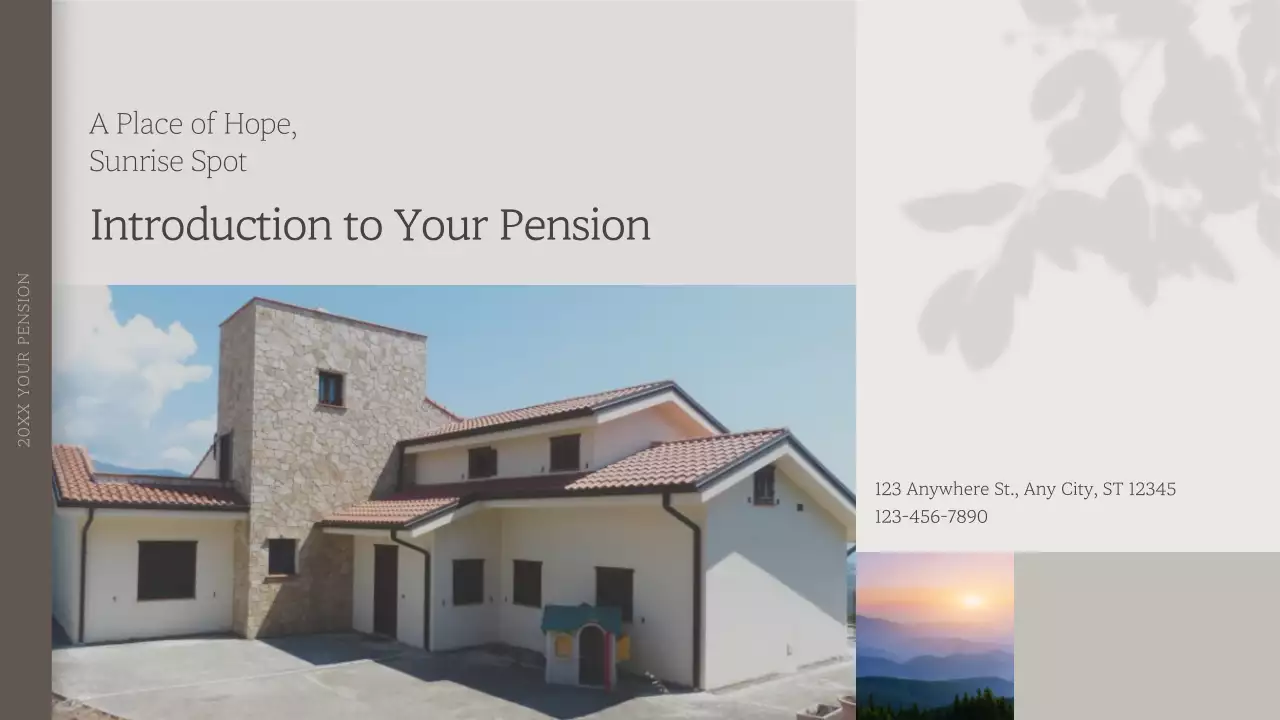 Beige Elegant Pension Guide Presentation