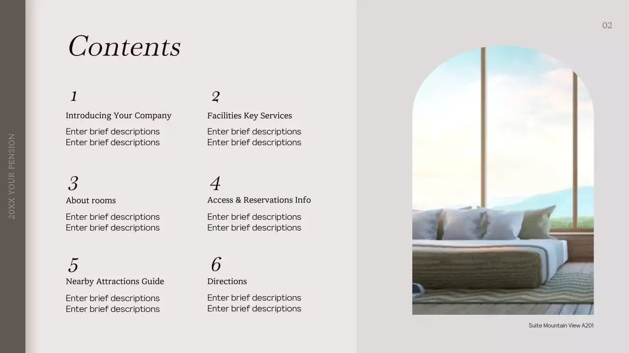 Beige Elegant Pension Guide Presentation