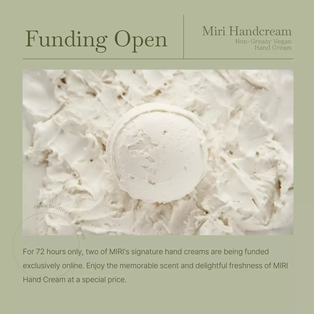 Sage Modern Hand Cream Promotion Instagram Carousel