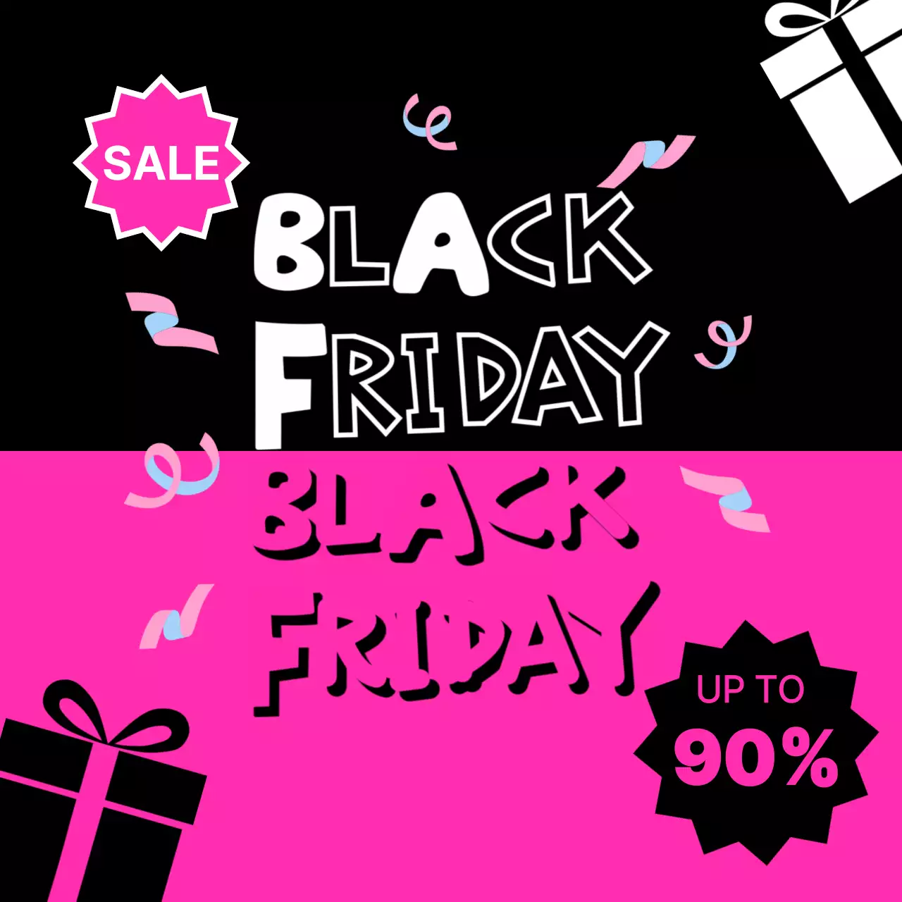 핫핑크 대비 세일 프로모션