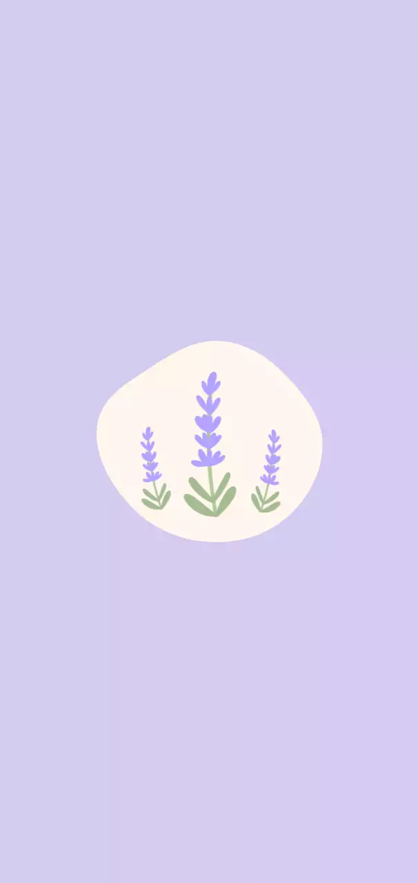 연보라 심플 자연 스티커