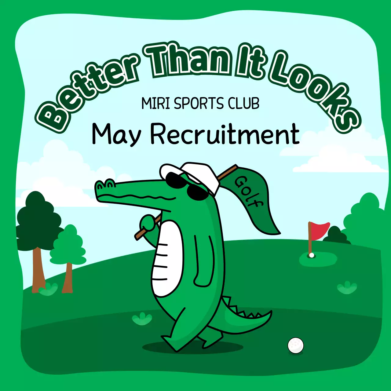 Green Cartoon Sports Recruitment Instagram Carousel