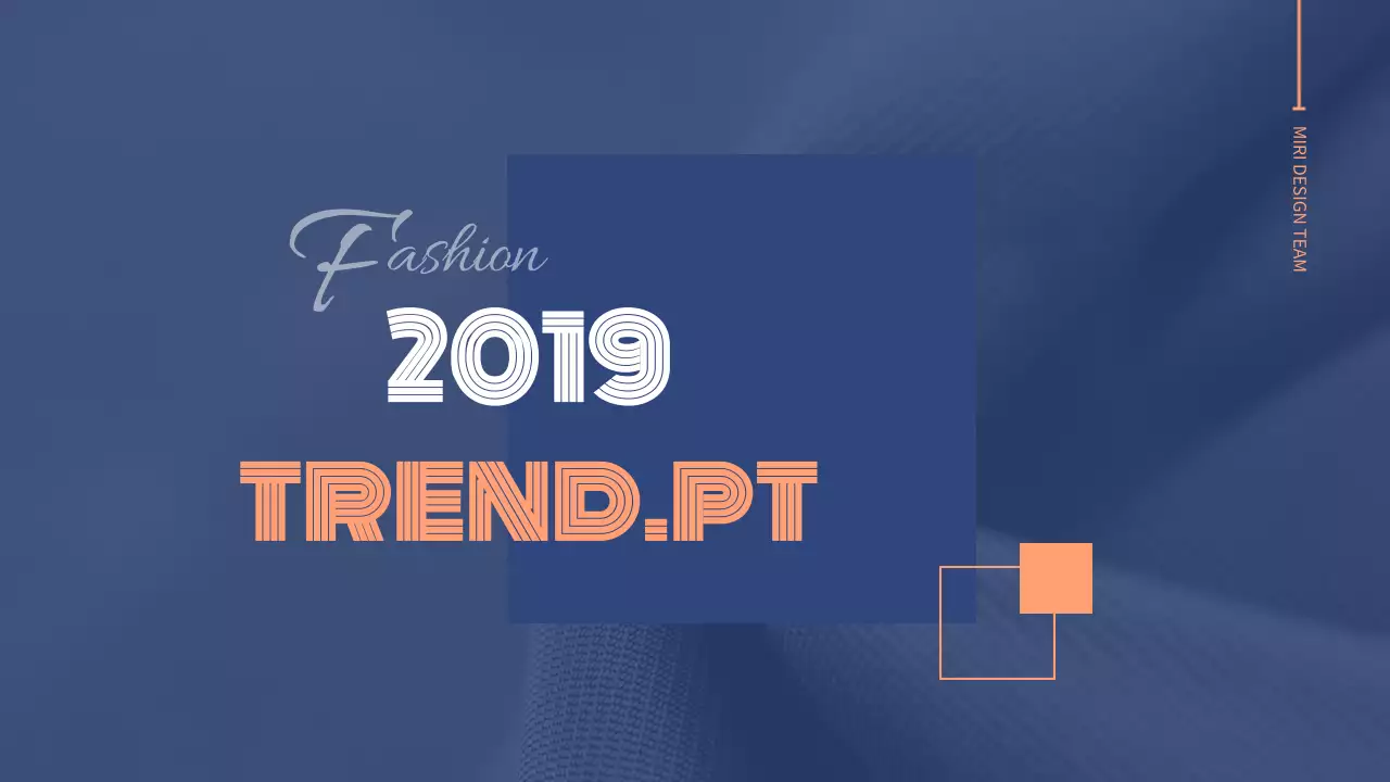 ネイビー モダン ファッション プレゼンテーション