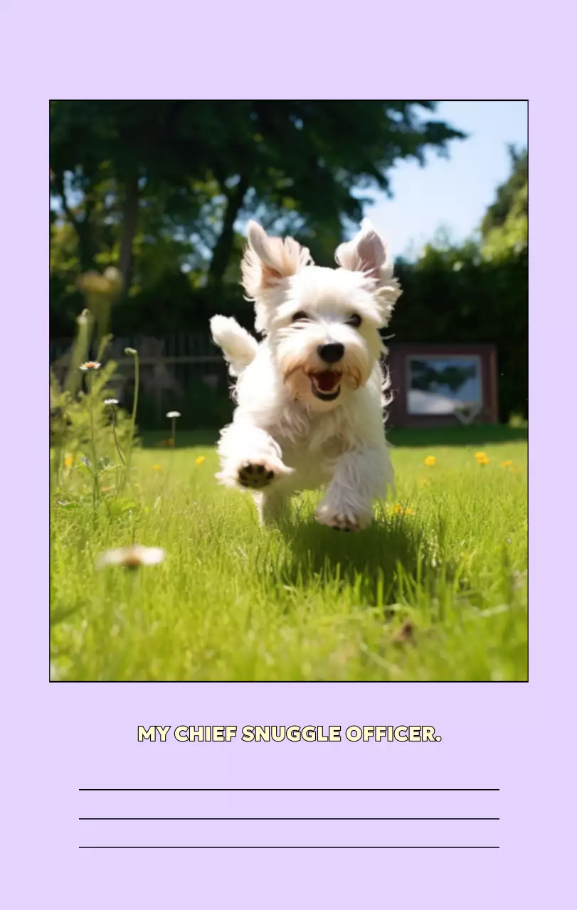 베이지 아기자기한 반려동물 캘린더