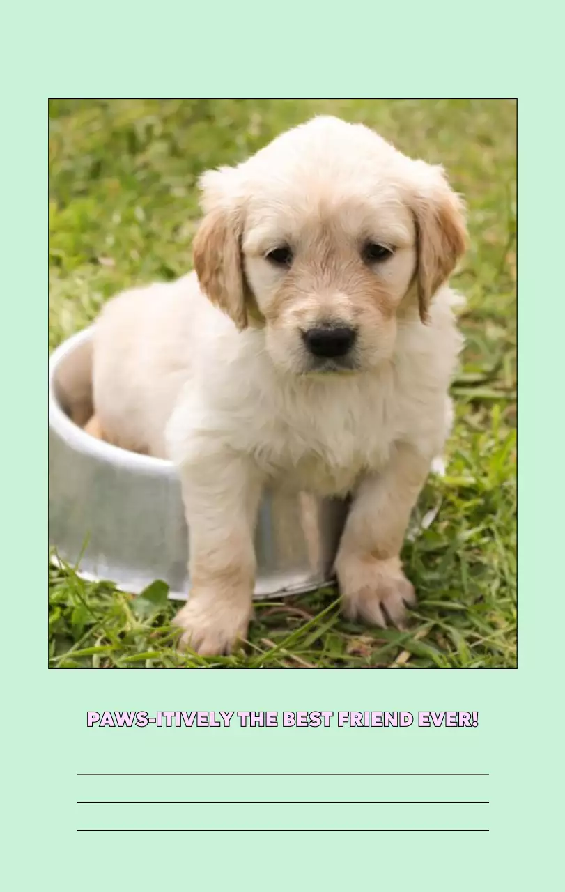 베이지 아기자기한 반려동물 캘린더