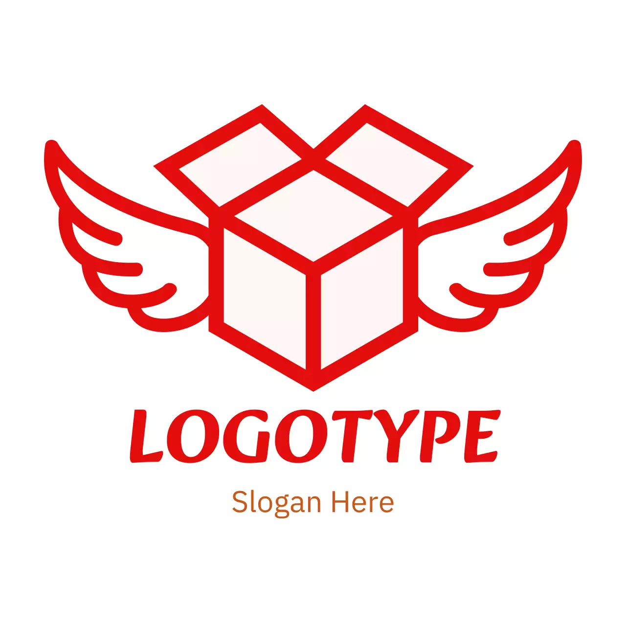 Red Minimal Delivery Service Advertisement