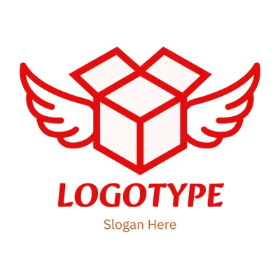 Red Minimal Delivery Service Advertisement