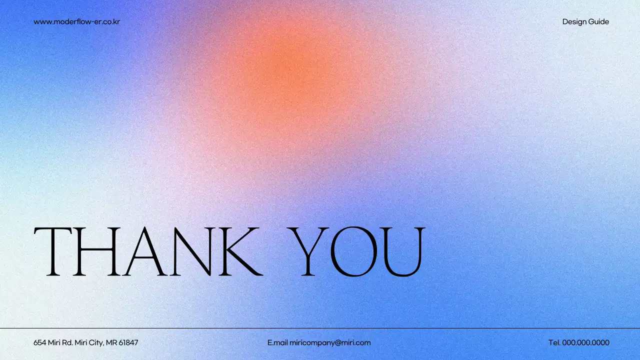 A clean red-and-blue brand guide presentation