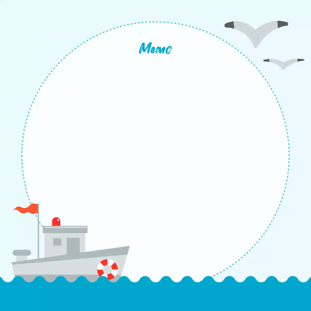 Perencana Catatan Sederhana Biru