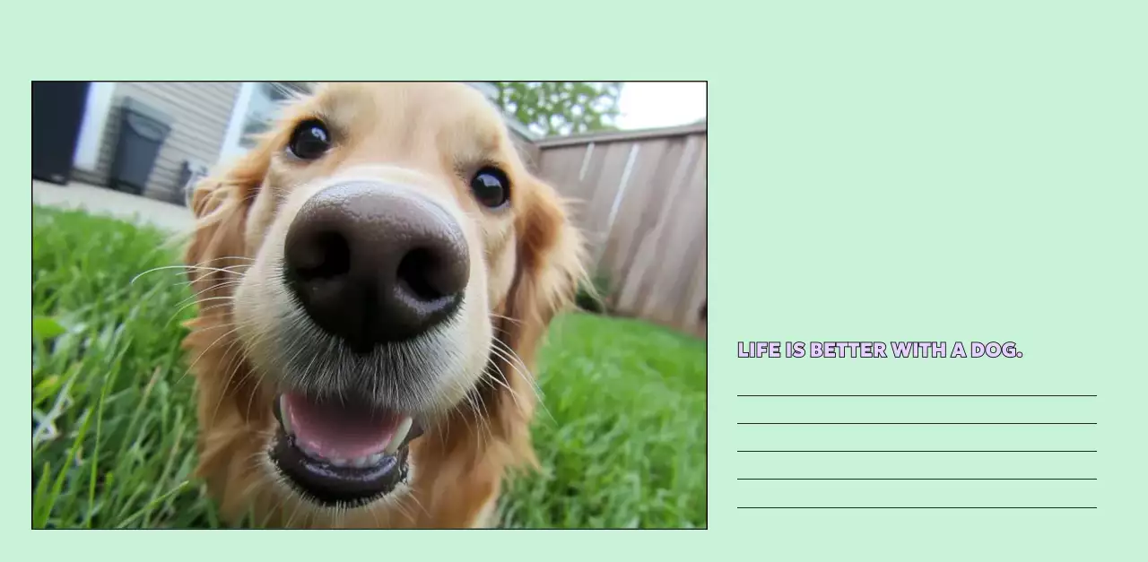 노랑 귀여운 반려동물 캘린더