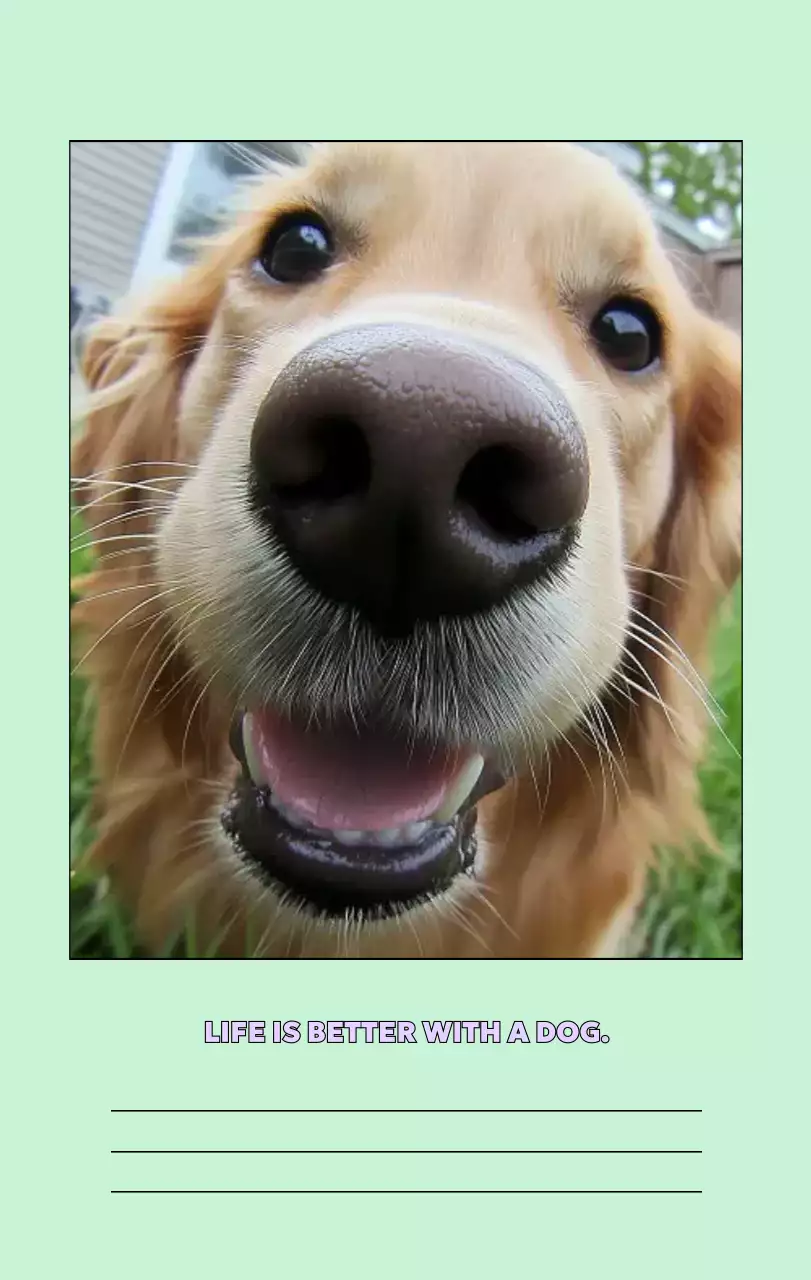 베이지 아기자기한 반려동물 캘린더