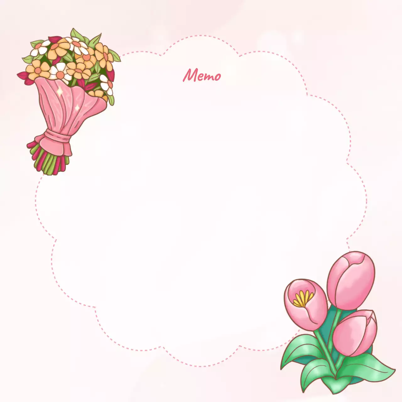 Perencana Catatan Bunga Merah Muda