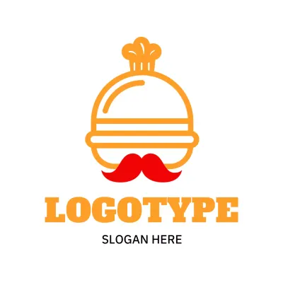 Orange Minimal Restaurant Advertisement