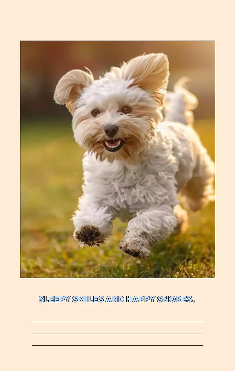 베이지 아기자기한 반려동물 캘린더