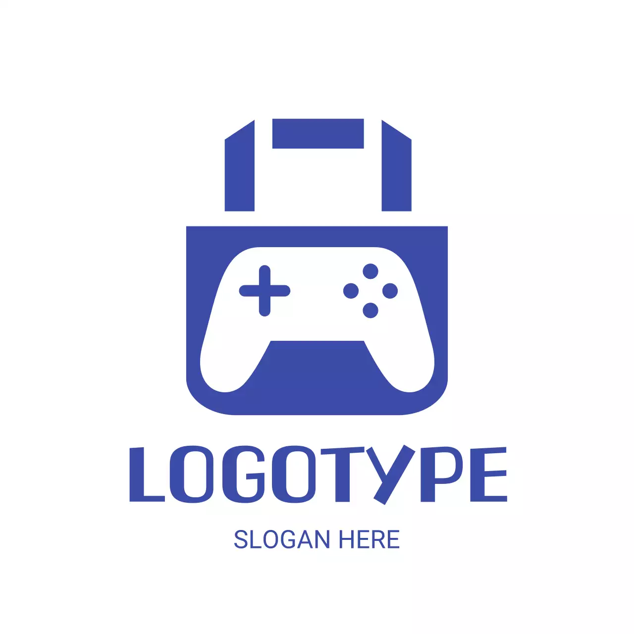 Blue Minimal Gaming Store Advertisement