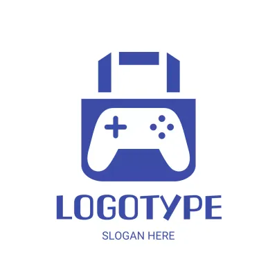 Blue Minimal Gaming Store Advertisement