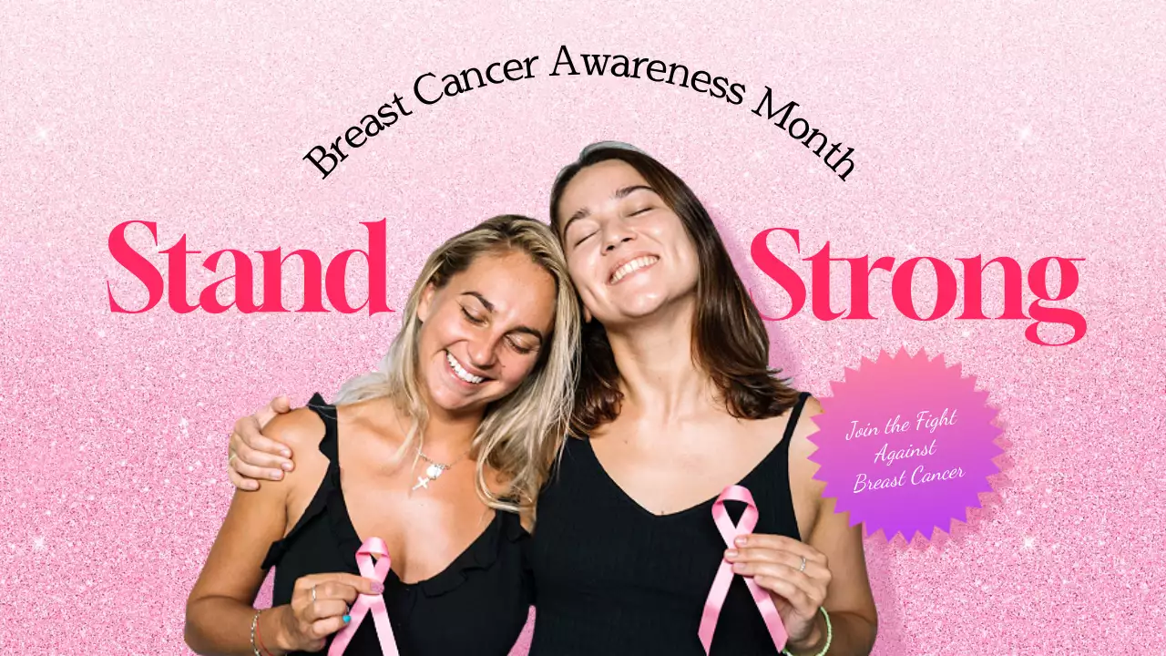 Pink Bold Awareness Announcement YouTube Thumbnail