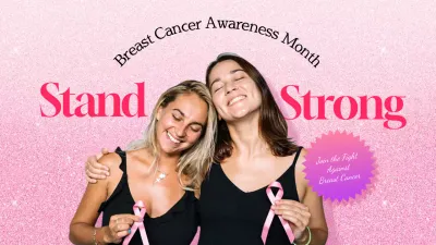 Pink Bold Awareness Announcement YouTube Thumbnail