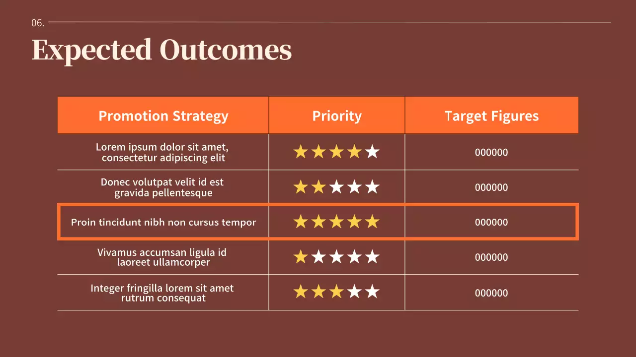 A calm and simple Valentine's Day planner with orange accents on a warm brown background.