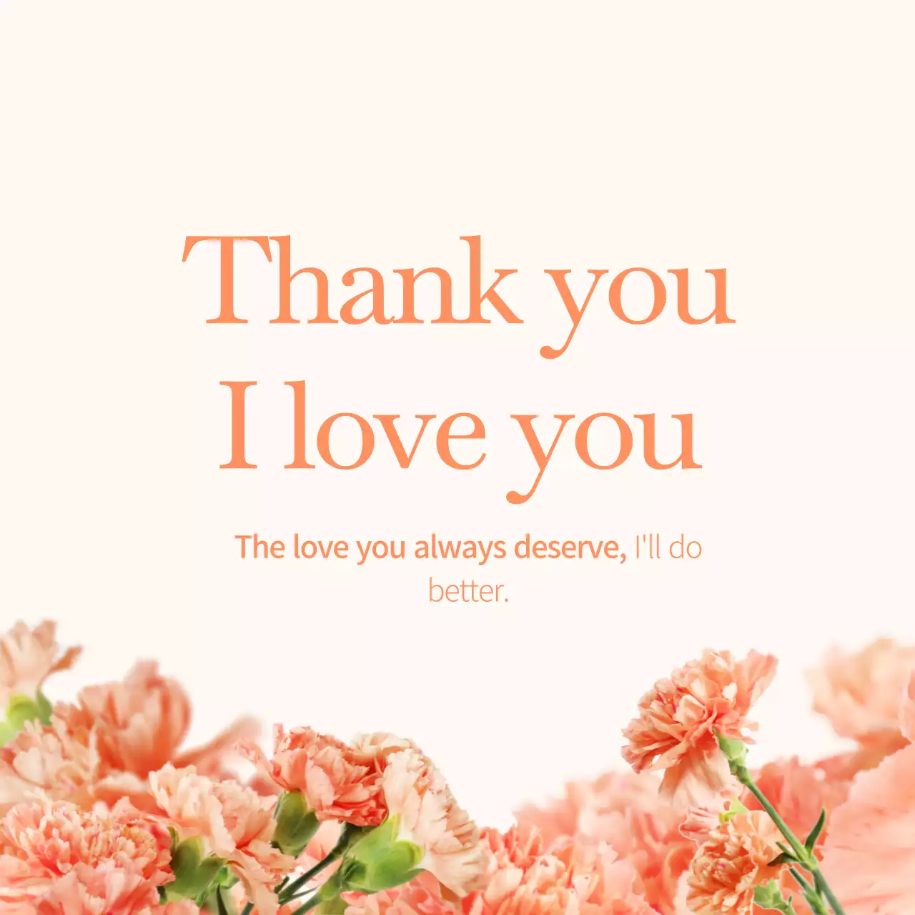 Orange Elegant Mother's Day Invitation Instagram Post