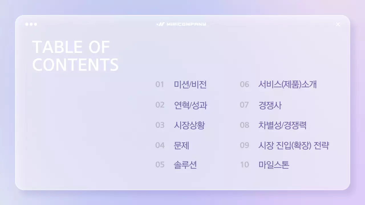 연보라 미니멀 비즈니스 매뉴얼 IR