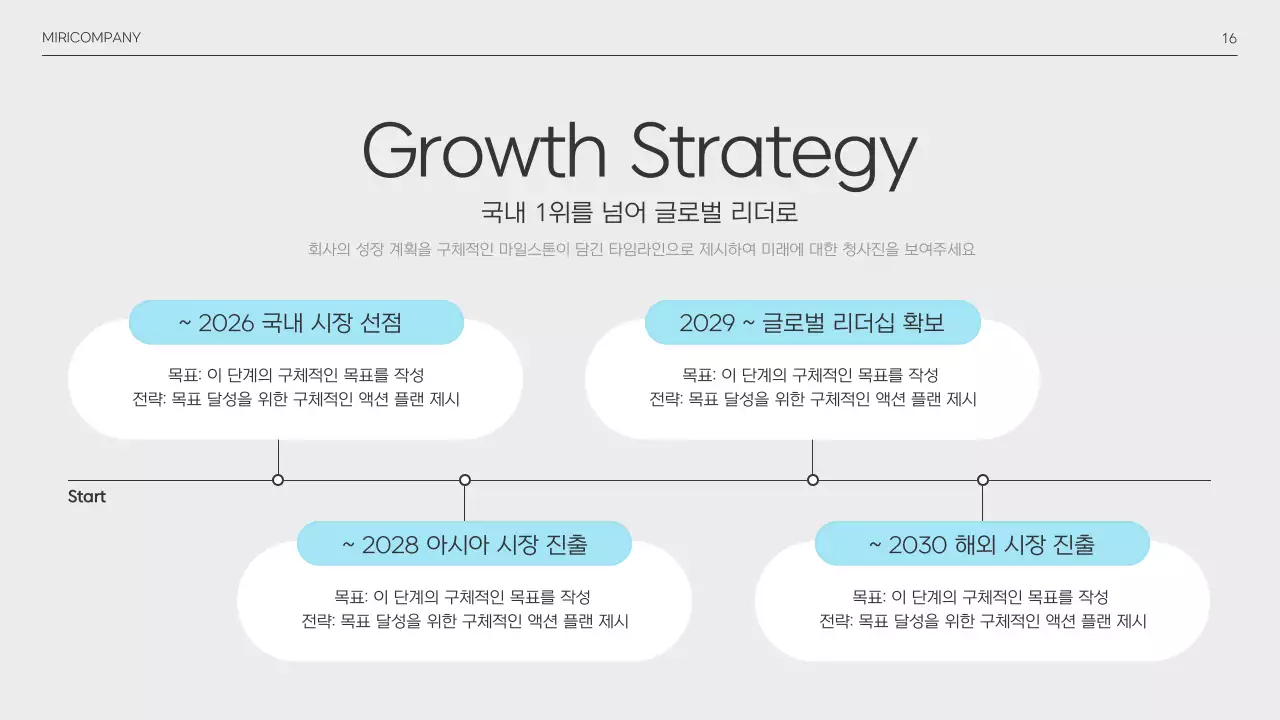 하늘색 미니멀 투자 설명서 IR