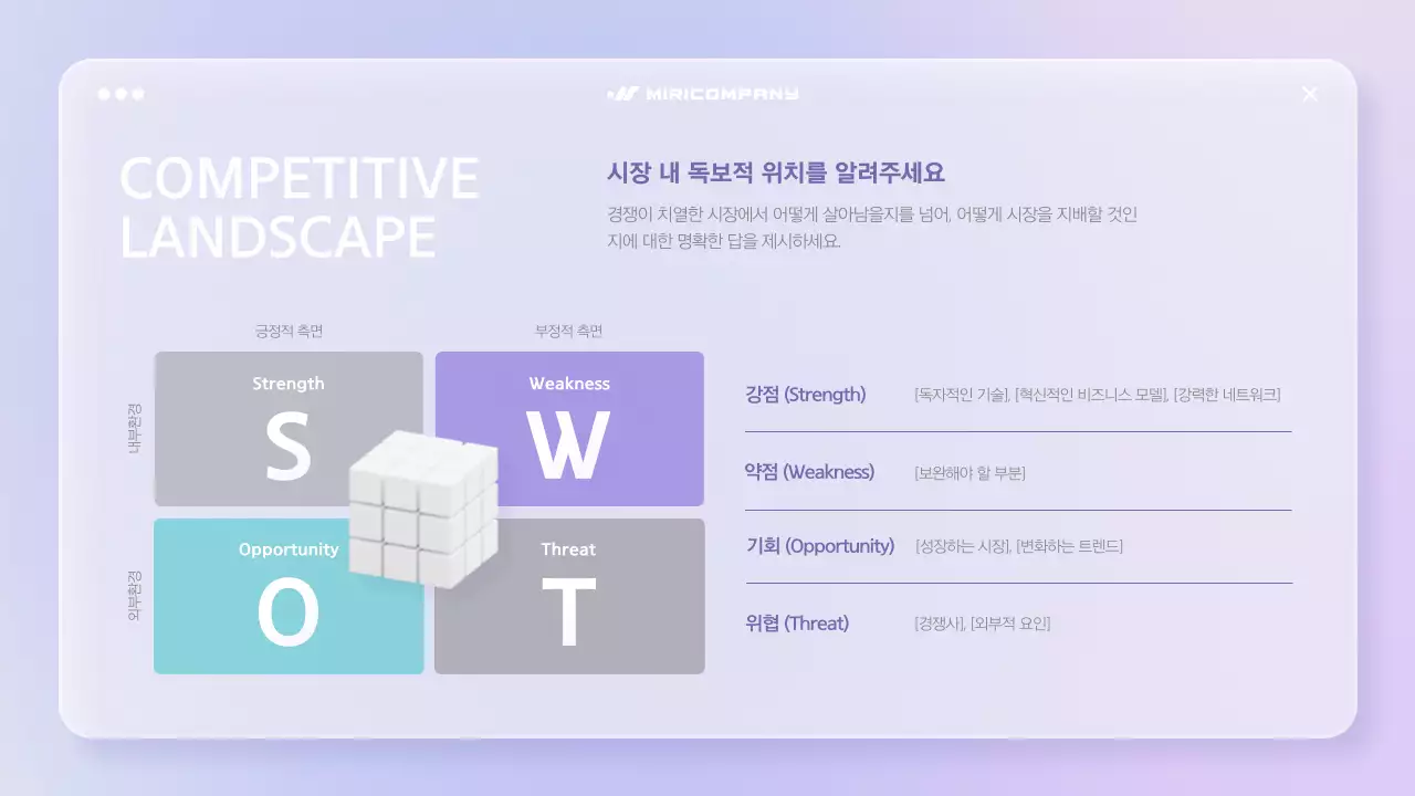 연보라 미니멀 비즈니스 매뉴얼 IR