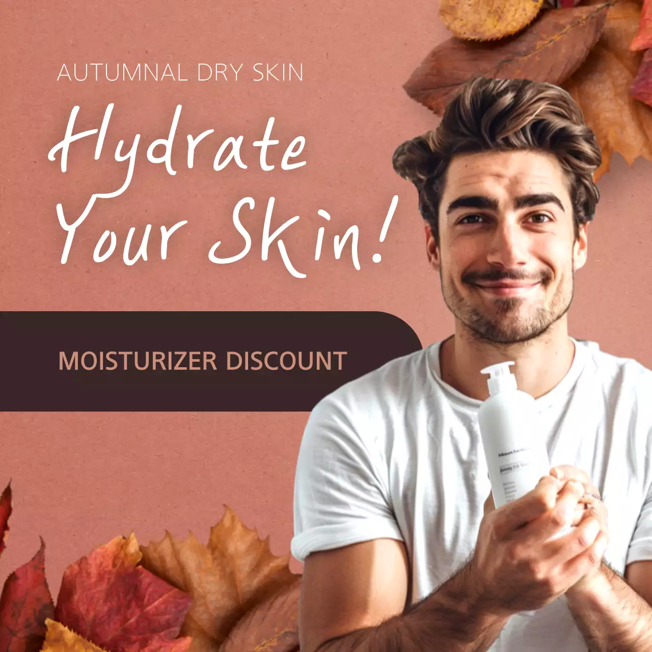 Brown Modern Skincare Promotion Instagram Post