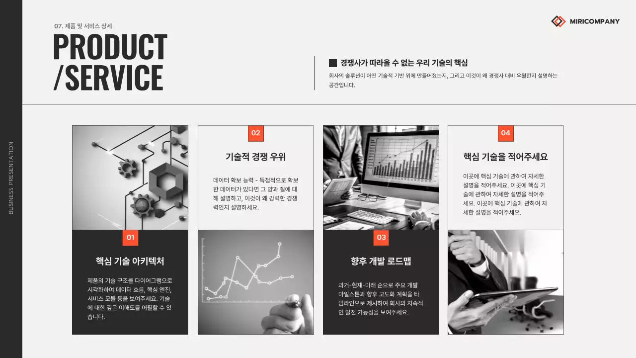 주황 모던 비즈니스 보고서