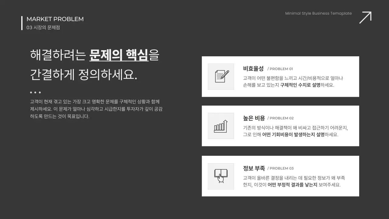 흰색 미니멀 비즈니스 보고서