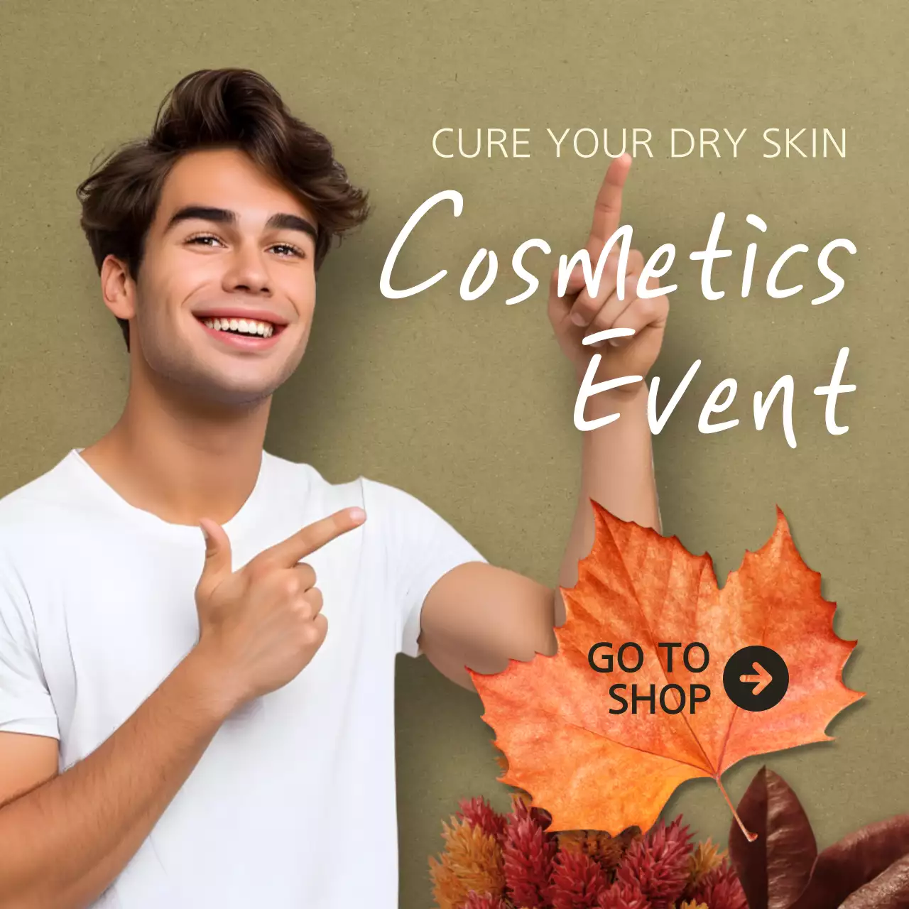 Brown Modern Skincare Promotion Instagram Post