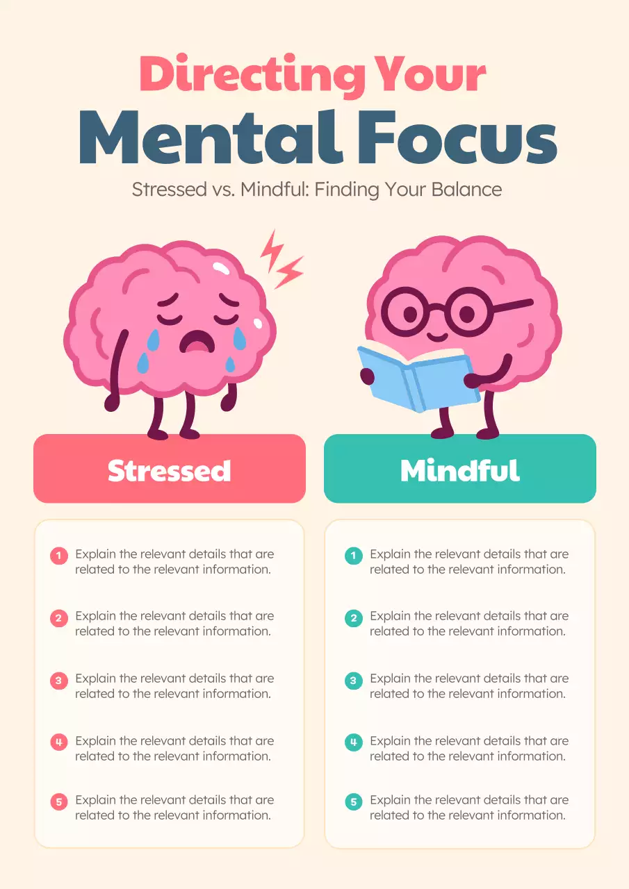 Pink Cute Mental Guide Poster