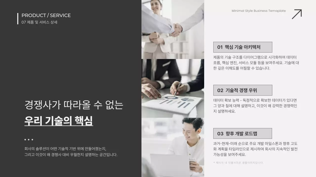 흰색 미니멀 비즈니스 보고서