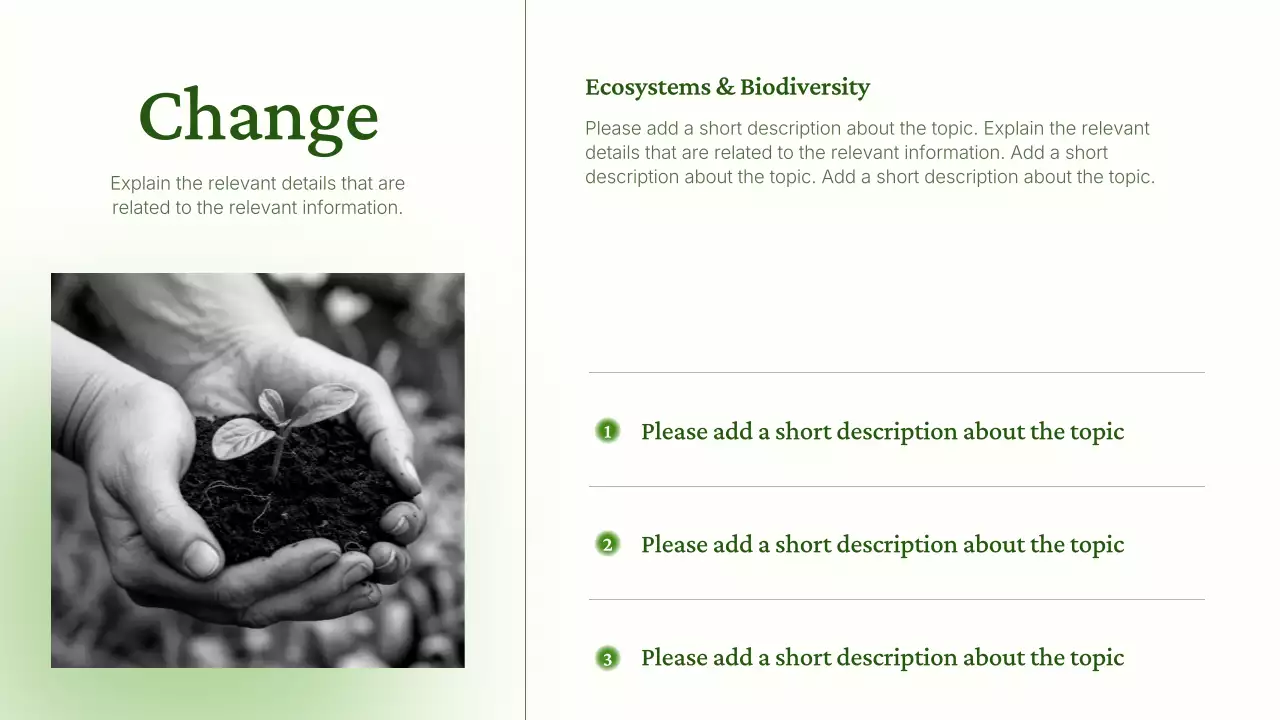 Green Modern Sustainability Lecture Presentation