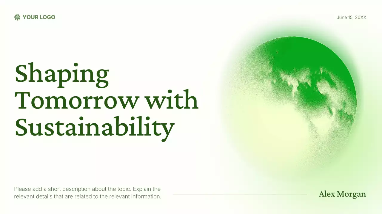 Green Modern Sustainability Lecture Presentation