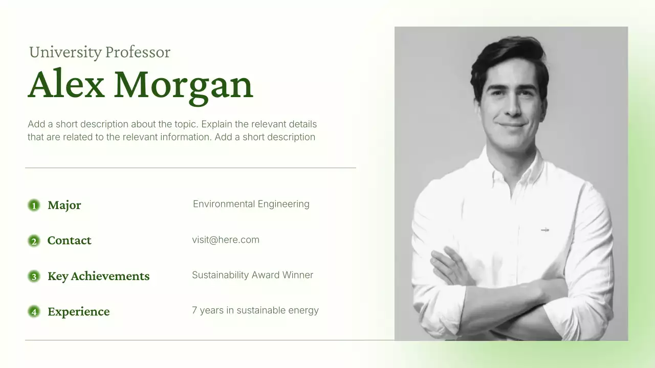 Green Modern Sustainability Lecture Presentation